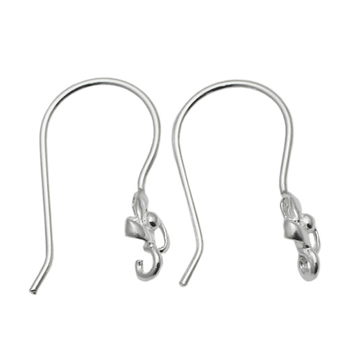 Pure Silver wire earring Sterling Silver 925 French Earring Wires unique design Earring making diy gift for her