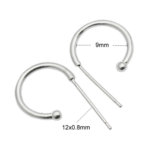 Sterling Silver earwire pure silver French Earring Wires simple design Earring making diy gift for her