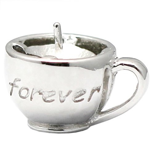 925 sterling silver pendant setting tea cup pendant jewelry