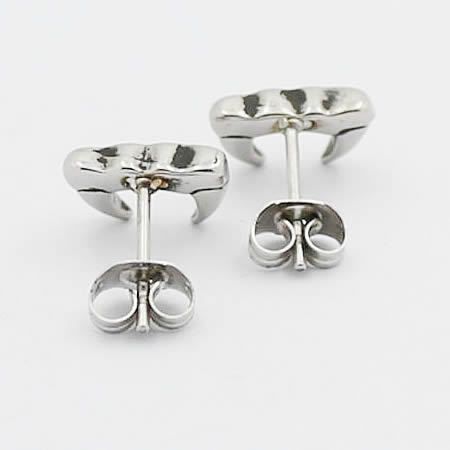 Vintage stainless steel earring stud settings special jewelry accessories