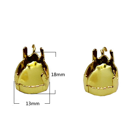 Brass Lace edge pendant settings , Rack Plating , nickel-free lead-Safe