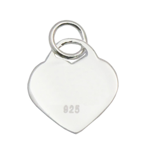 925 sterling silver heart shaped personalized blanks disc charms wholesale blanks pendants