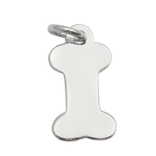 925 sterling silver bone shaped personalized stamping blank charms pendants jewerly findings