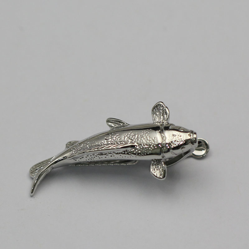 Personalized fashion art Groomsmen fish tie clip set crafted from a tie clip