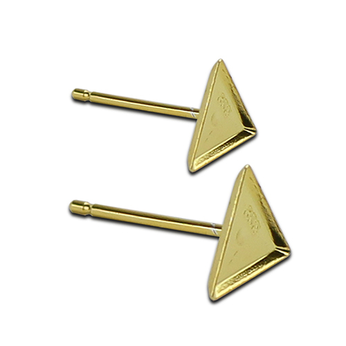 0.8mm Triangular earrings in 925 silver for fashion 5mm earings