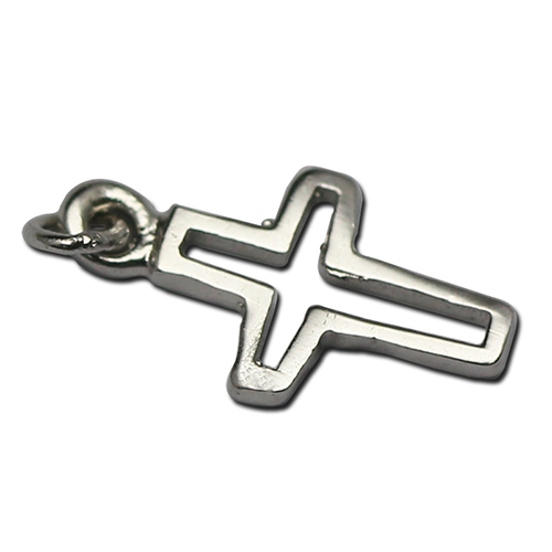 Dainty sterling silver cross charm prefect  for making cross jewelry gift for her