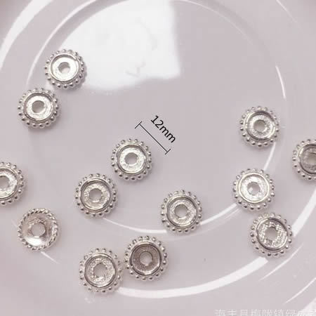 925 Sterling Silver Spacer Beads,