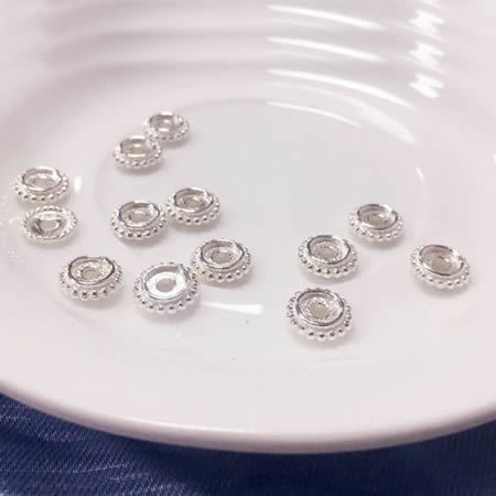925 Sterling Silver Spacer Beads,