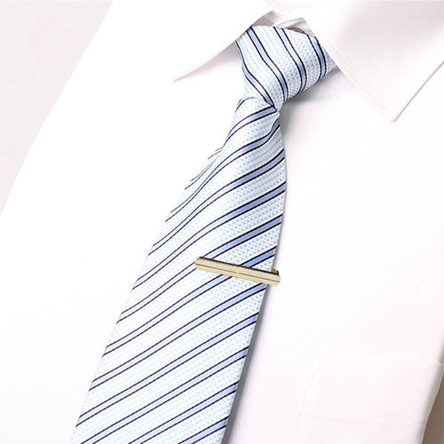 Stylish tie clip Father's Day Gift customizable tie bar mans jewelry brass