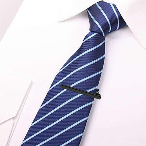 Tie clips wedding groomsman gift  customizable tie bar brass