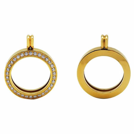 Round photo frame charms locket pendants jewellery