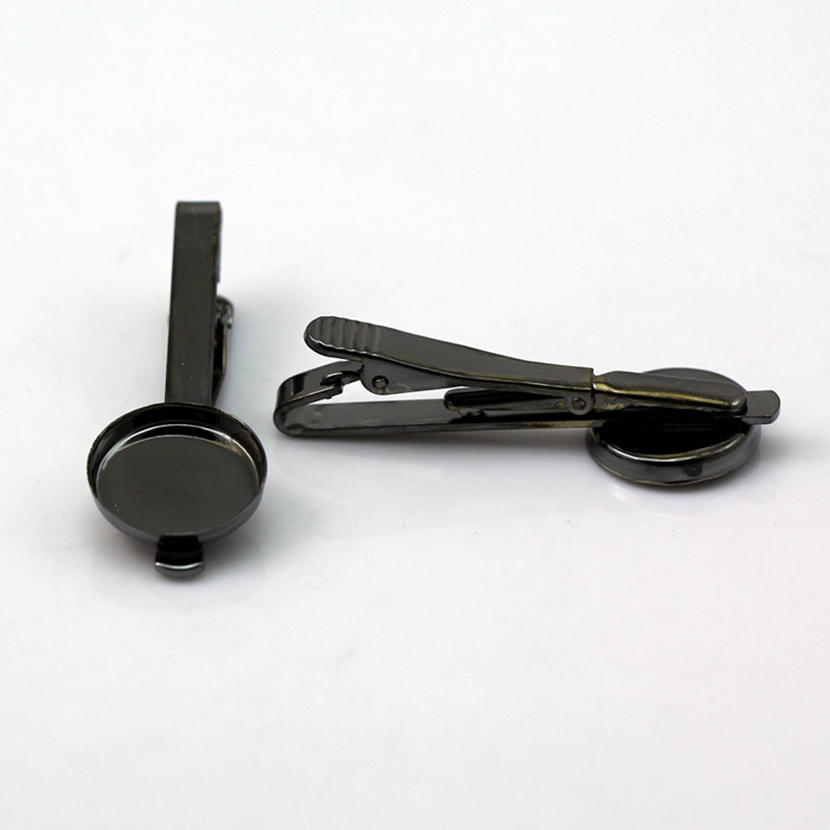 DIY Tie Clip Kit - w/20mm Bezel Setting,Length:54mm,Nickel-Free,Lead-Safe,
