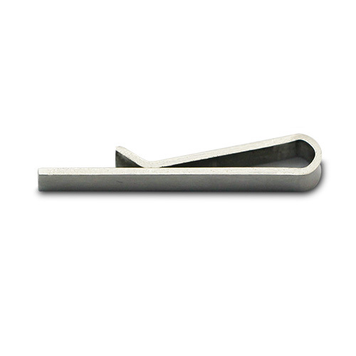 stainless steel  handstamped tie clip mens gift for him