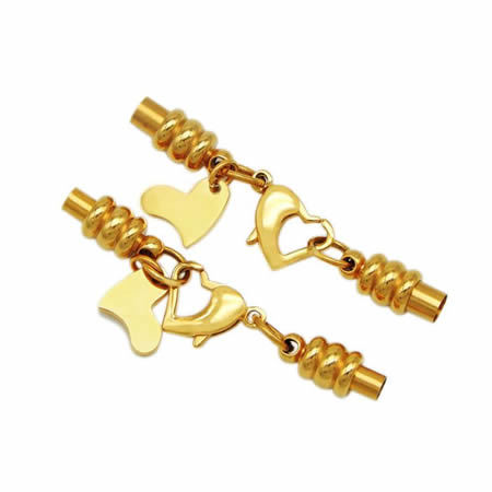 Fashion end caps fit 3mm for necklace bracelet connectors