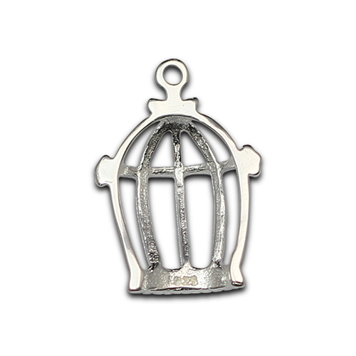 Sterling Silver Crown Pendant Charm