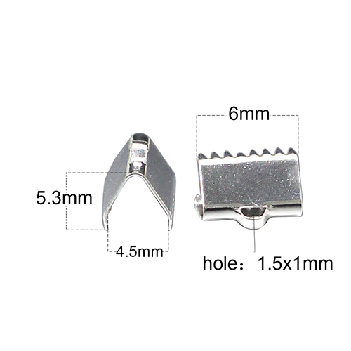 925 Sterling Silver Prong End Clip, Custom End Clip For Belt