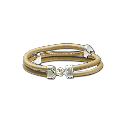 925 Silver jewelry leather bracelet for women