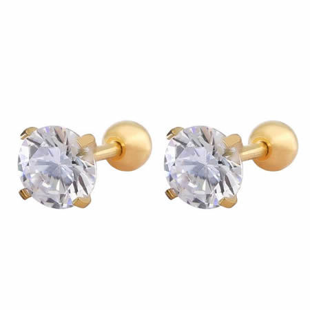 Stainless steel elegant womens tiny stud earrings party jewelry gift