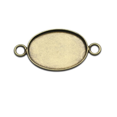 Brass Pendant,bail,Oval,