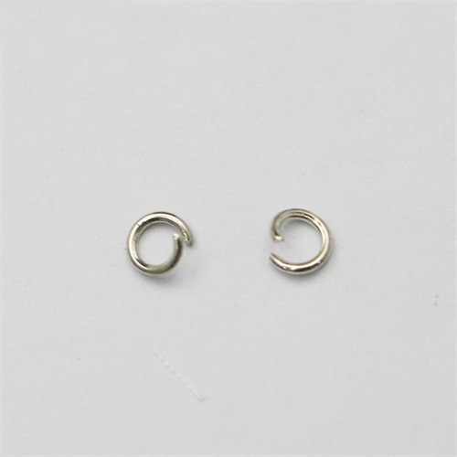 Jump Ring, Brass, Nickel-free, Close but Unsoldered, 0.7x4mm,