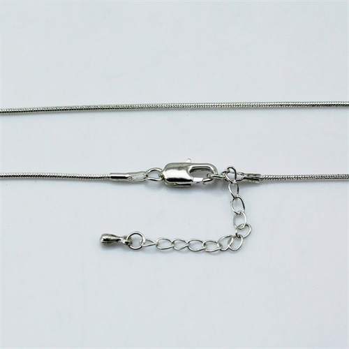 Snake Chain Brass 16inch plus adjustable chain at the end Lead-free Nickel-free1mm