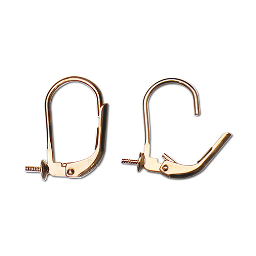 925 Sterling Silver Bead Pearl Cap Lever Back Earring Hook findings Drop Style