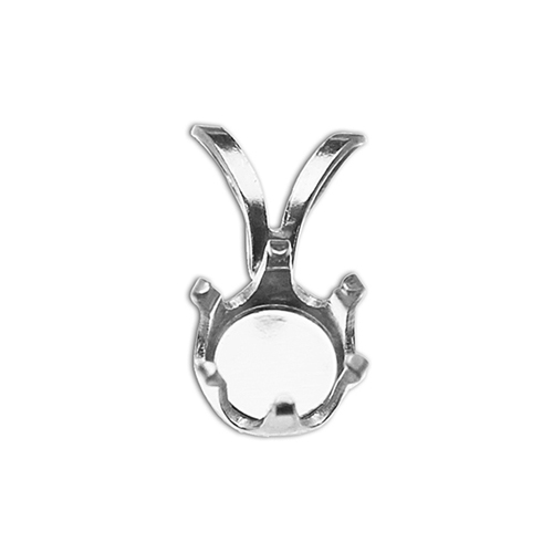 Solid sterling silver pendant settings