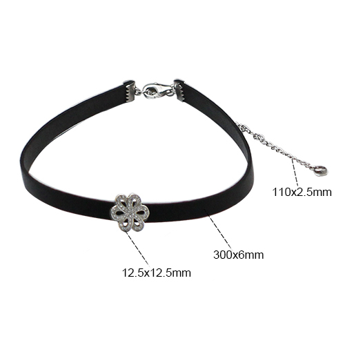 925 Sterling silver flower collar fashion jewelry making supplies