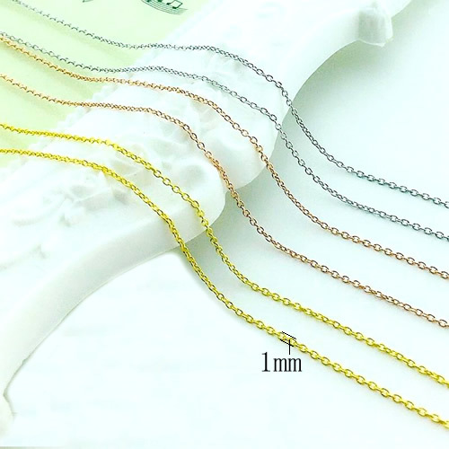 Silver necklaces chain for women