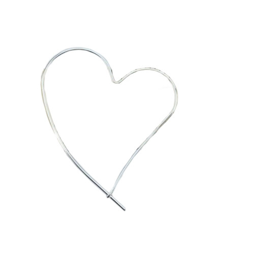 925 Sterling silver heart earrings jewelry findings accessories nickel free lead safe