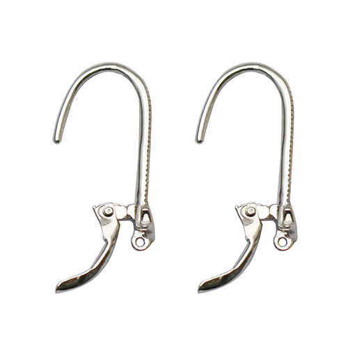 925 Sterling Silver CZ French Earring Hook Ear Wire Connector