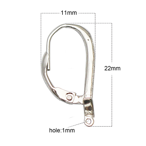 925 Sterling Silver Earrings DIY Ear Wire French Hook Connector