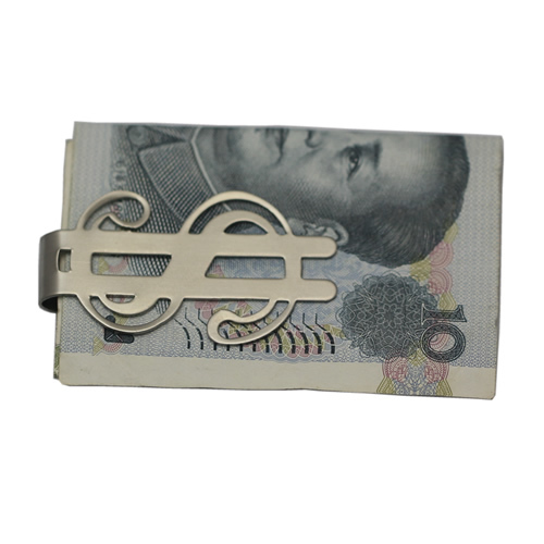 US Dollar Money Sign Stainless Steel Money Clip, thinckness:1mm
