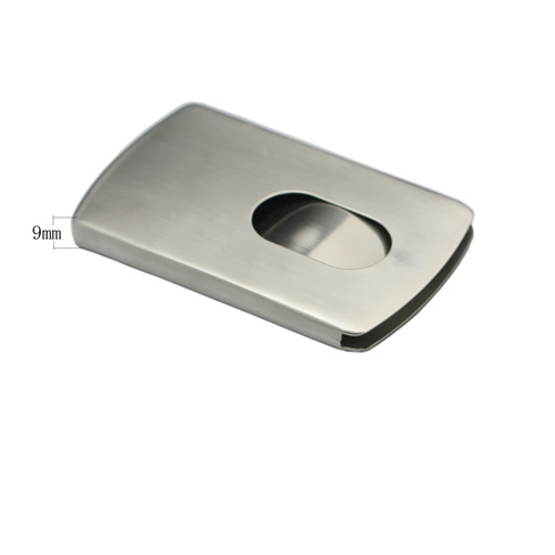 Stainless Steel Double Side Money Cash Credit Bank Card Holder Clip