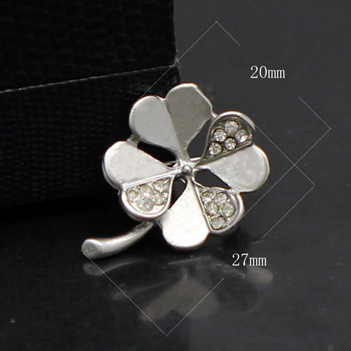 Alloy brooch clover jewelry findings wholesale delicate gift for her
