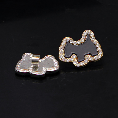 Alloy dog button diy jewelry wholesale accessories