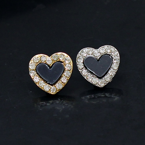 Alloy heart button diy jewelry wholesale