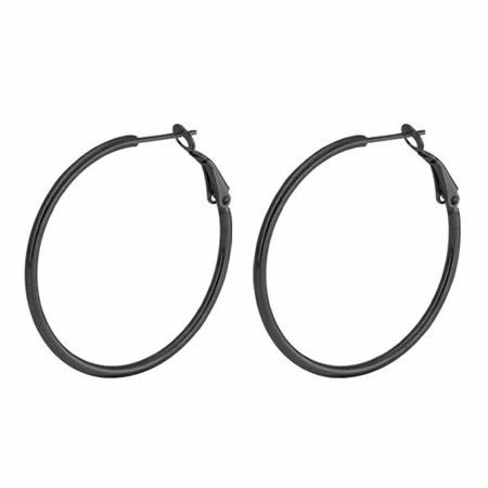 Stainless Steel Simple Round Hoop Earring Studs