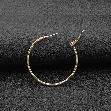 Stainless Steel Simple Round Hoop Earring Studs Fashion Jewelry