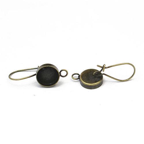 Brass Earring Pendant Trays,Lead-Safe,Nickel-Free,