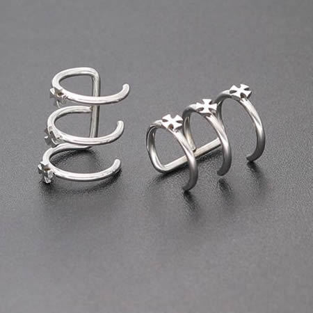 Stainless Steel Earrings Clip fashion jewelry