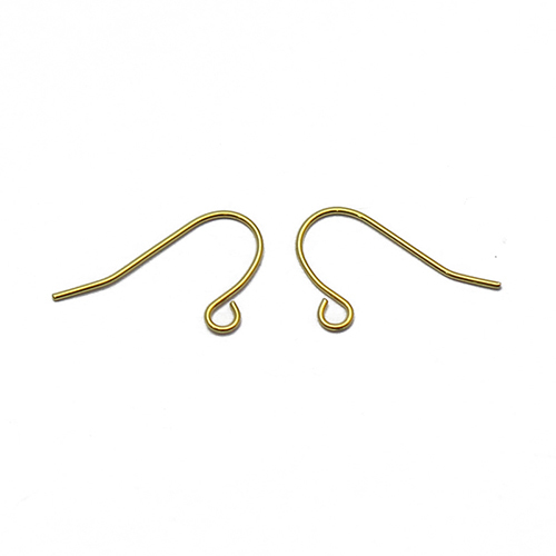 Attached earring hook,brass