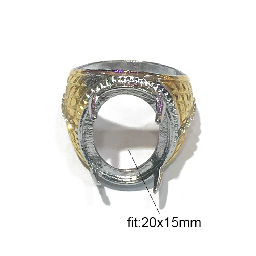 Zinc Alloy Prong Ring Set
