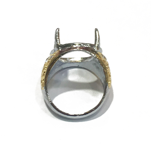 Zinc Alloy Prong Ring Setting