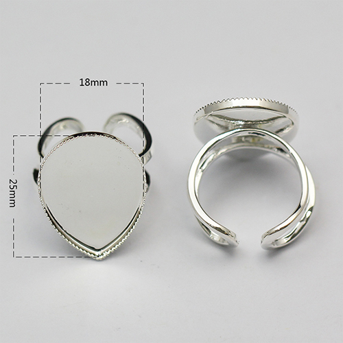 Brass Bezel Ring Settings,size:7 ,lead-safe,nickel-free,drops