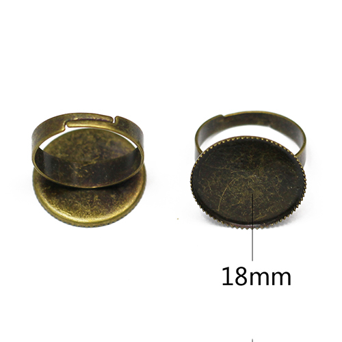 Ring base,size: 7,lead-safe,nickel-free,round