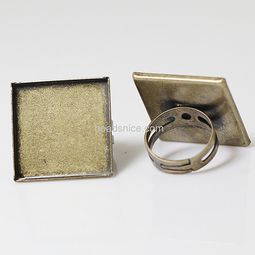 Pad ring base,size:7 ,lead-safe,nickel-free,square,