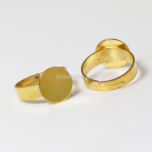 Ring base nice for jewelry making  brass size:7,round