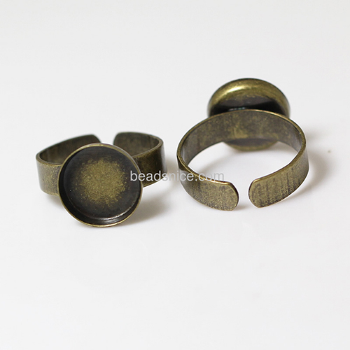Brass bezel,size:8 ,lead-safe,nickel-free,round