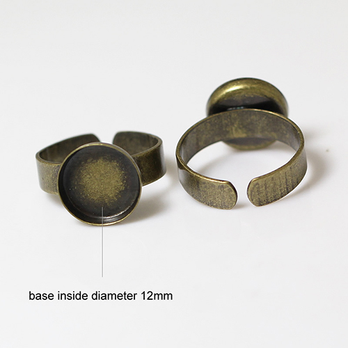 Brass bezel,size:8 ,lead-safe,nickel-free,round